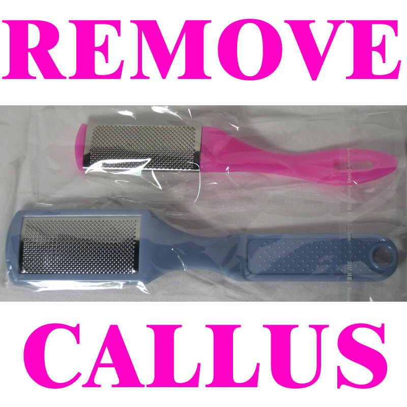 Set of 2 Calluses Remover Nail File Pedicure Foot New !