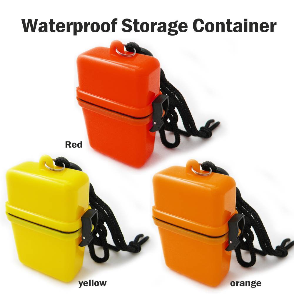 Waterproof Container Airtight Case Key Holder Money Beach Box Cover Dry
