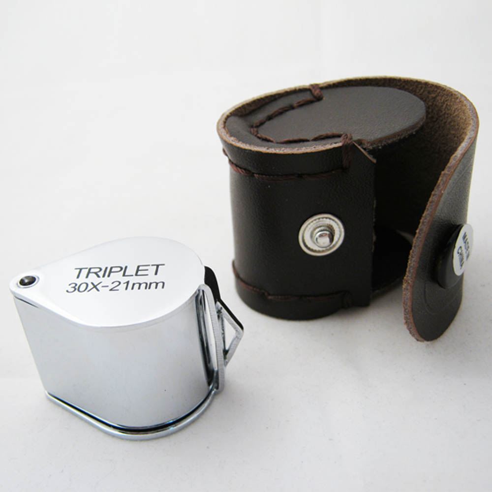 Jewelers Loupe Magnifiying Glass Eye 30X Mini Lens Loop Portable
