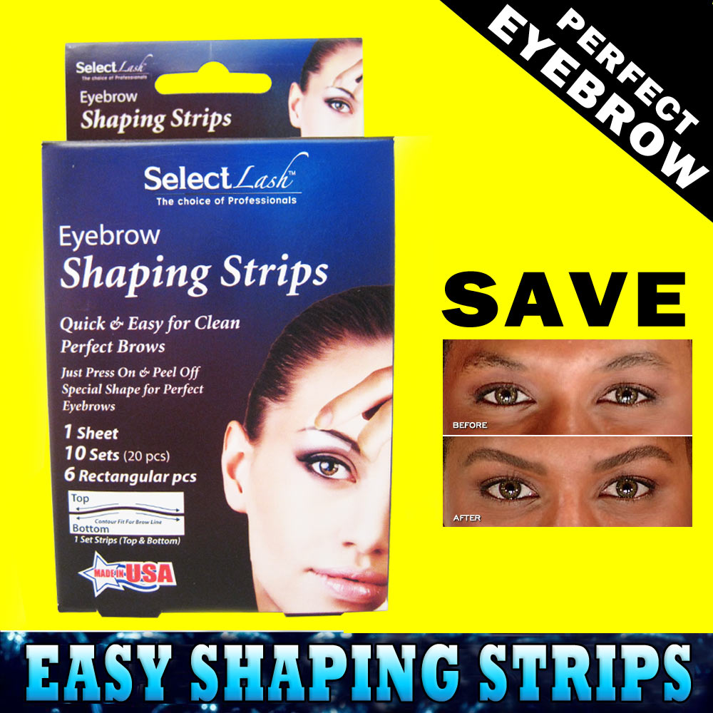 40 Eyebrow Shaping Strips Mini Wax Hair Removal Shapers Face Waxing