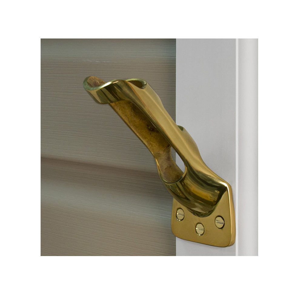 Flag Pole Bracket Mount 1" Solid Brass Flagpole Holder Outdoor National