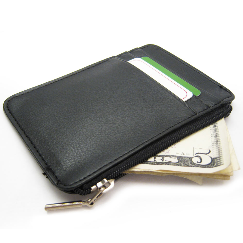 RFID Mens Leather Money Slim Front Pocket Wallet ID Credit Card Coin Holder New | eBay