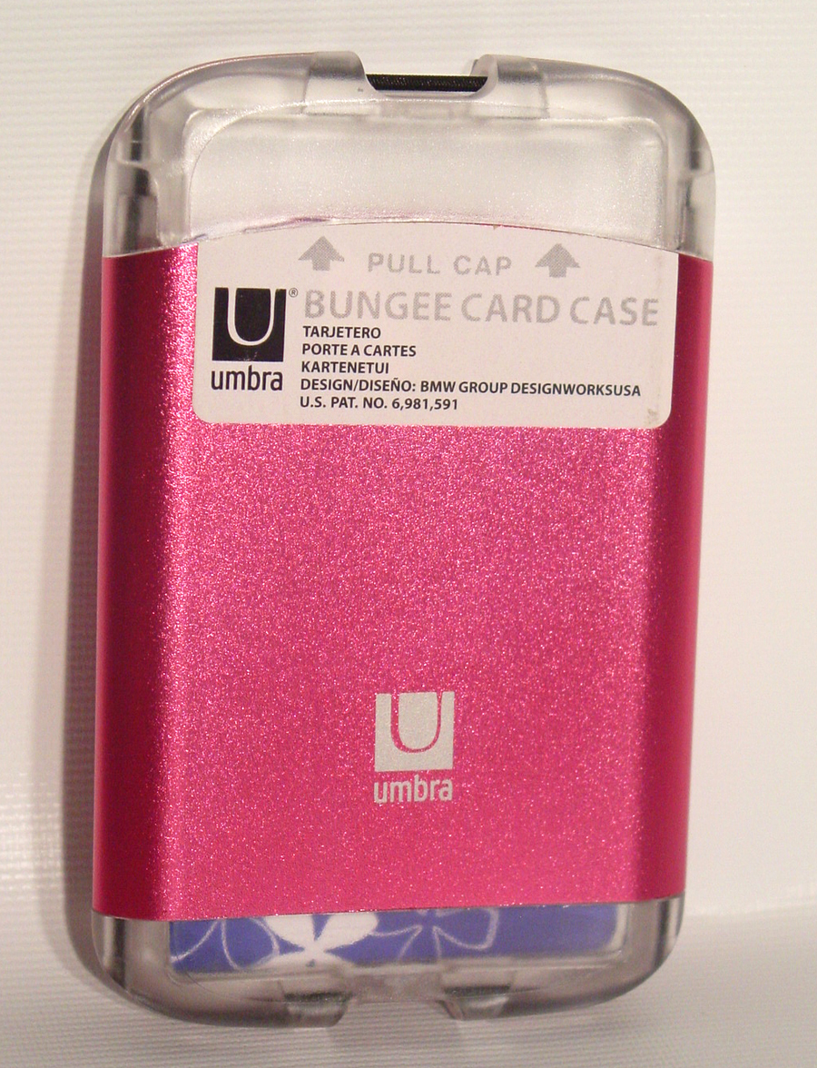 Umbra Bungee Wallet Business Card Case Aluminum Metalic eBay