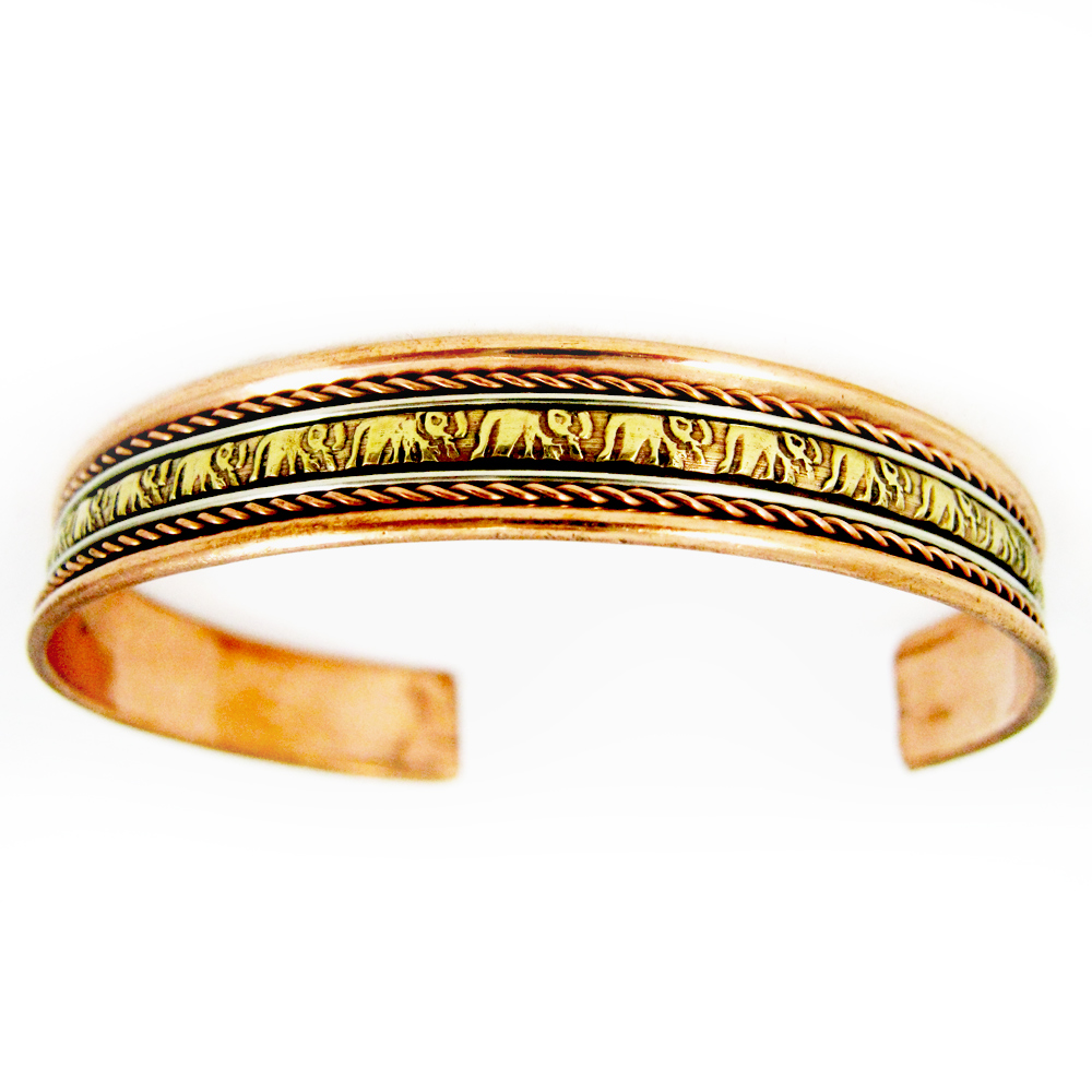 Copper Pain Relief Healing Therapy Arthritis Cuff Bracelet Bangle Women