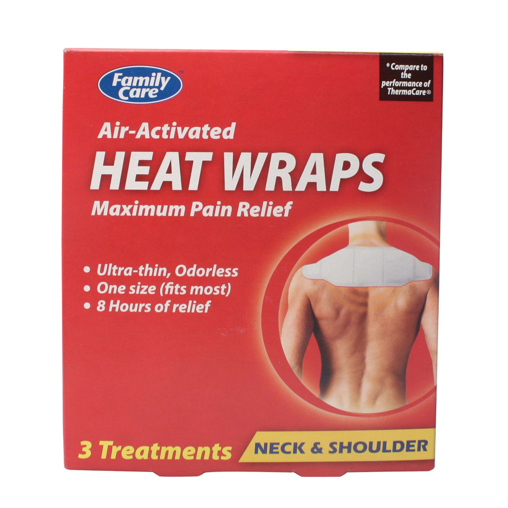 3 Heat Wraps AirActivated Body Pain Relief Neck Shoulder Heat Therapy