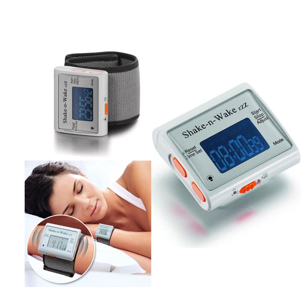 Silent Vibrating Personal Alarm Clock Shake N Wake Wrist Watch Digital LED Clock - Afbeelding 1 van 1