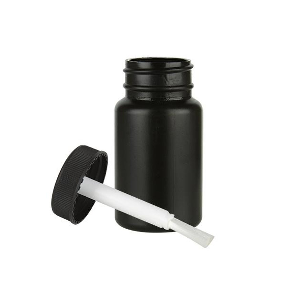 25 Empty Plastic Bottles Brush Applicator Cap Arts Craft Paint Jar