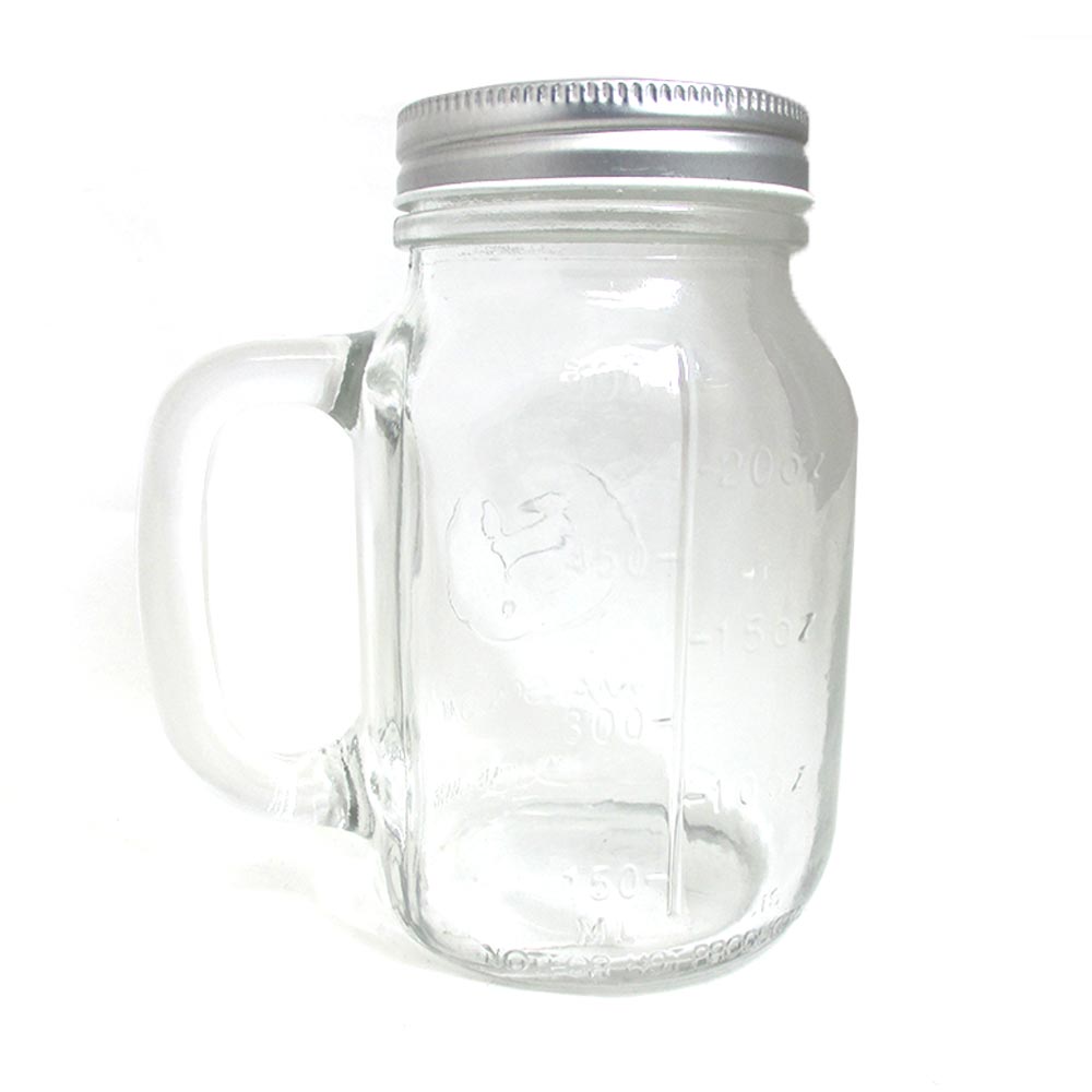 Lot 6 Bridal Clear Mason Jars Handles Canning Jars Pint Wedding Set