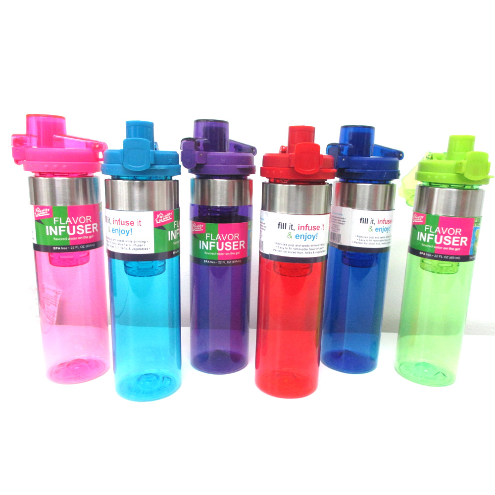 Infusing Flavor Infuser Water Bottle Natral Fruit Gym Sports BPA Free