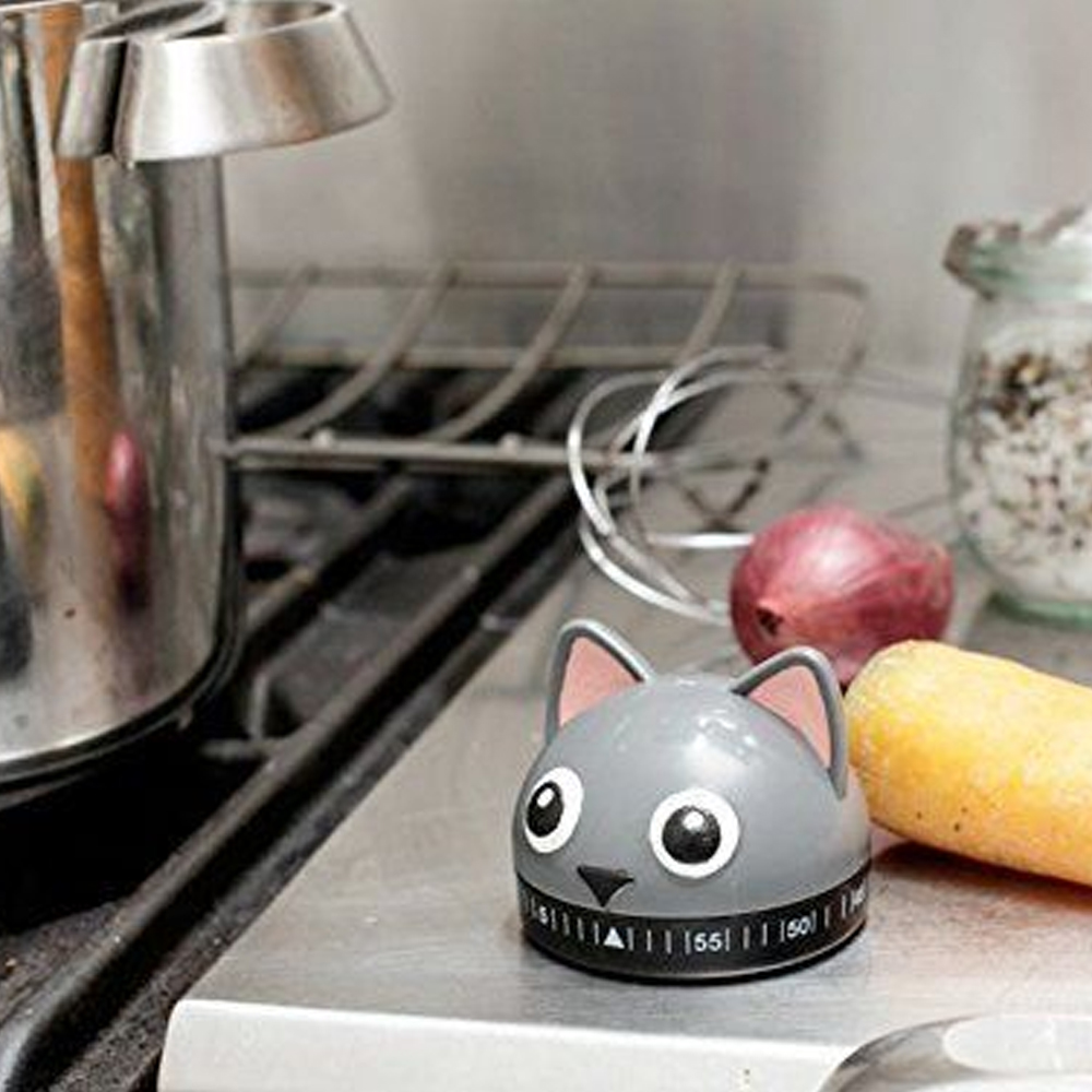 Kikkerland Kitty Cat Kitchen Timer 60 Min Cooking Count Down Clock kikkerland-kitty-cat-kitchen-timer-60-min-cooking-count-down-clock