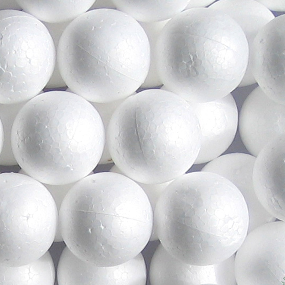 72 Styrofoam Balls 1.5" School Christmas Arts & Crafts Smooth Polystyrene New ! - Photo 1 sur 1