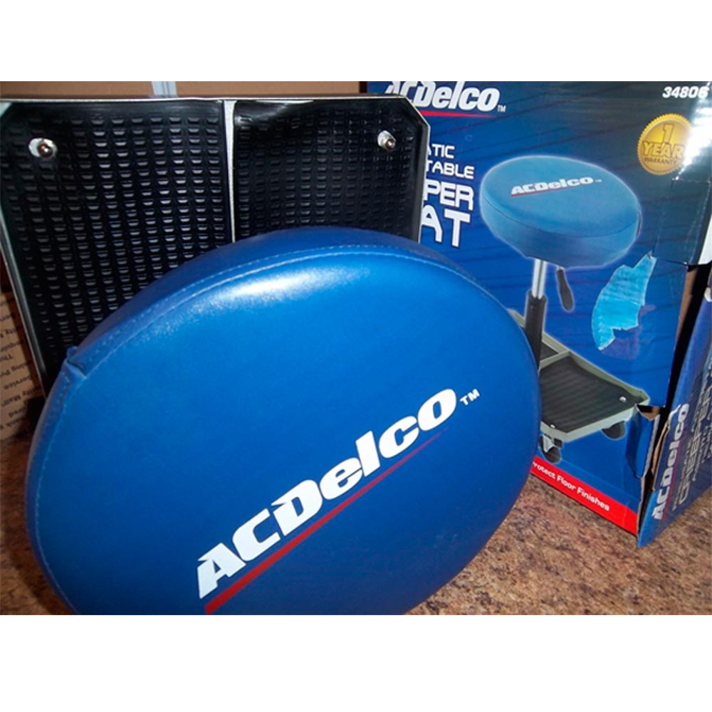 AC DELCO Seat Creeper Pneumatic Adjustable Stool Mechanics Roll Tool