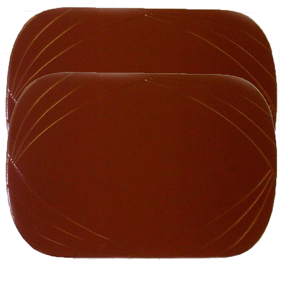 2 Piece Vinyl Placemat Kitchen Home Decor Table Protection Oval Round