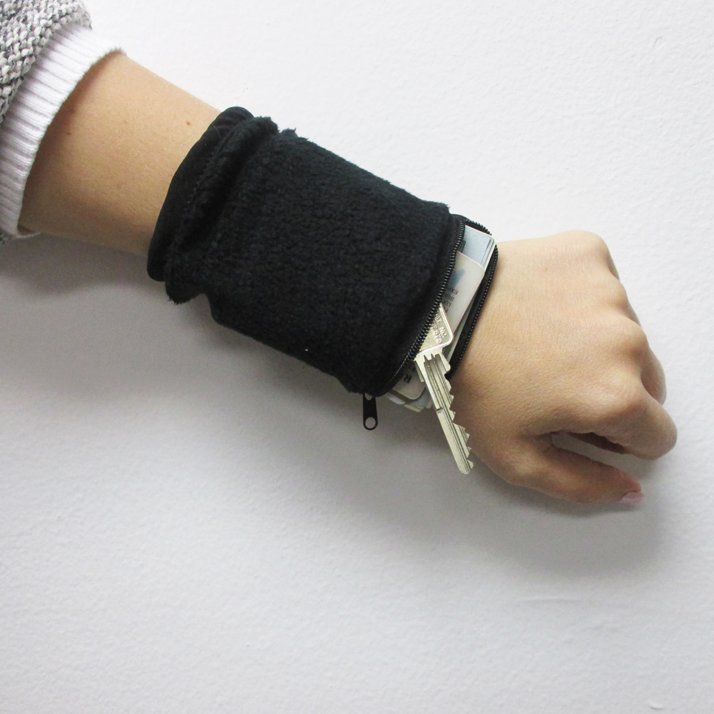 Wrist Wallet Arm Fleece Sport Pouch Band Zipper Running Travel Gym Money ID Card | eBay