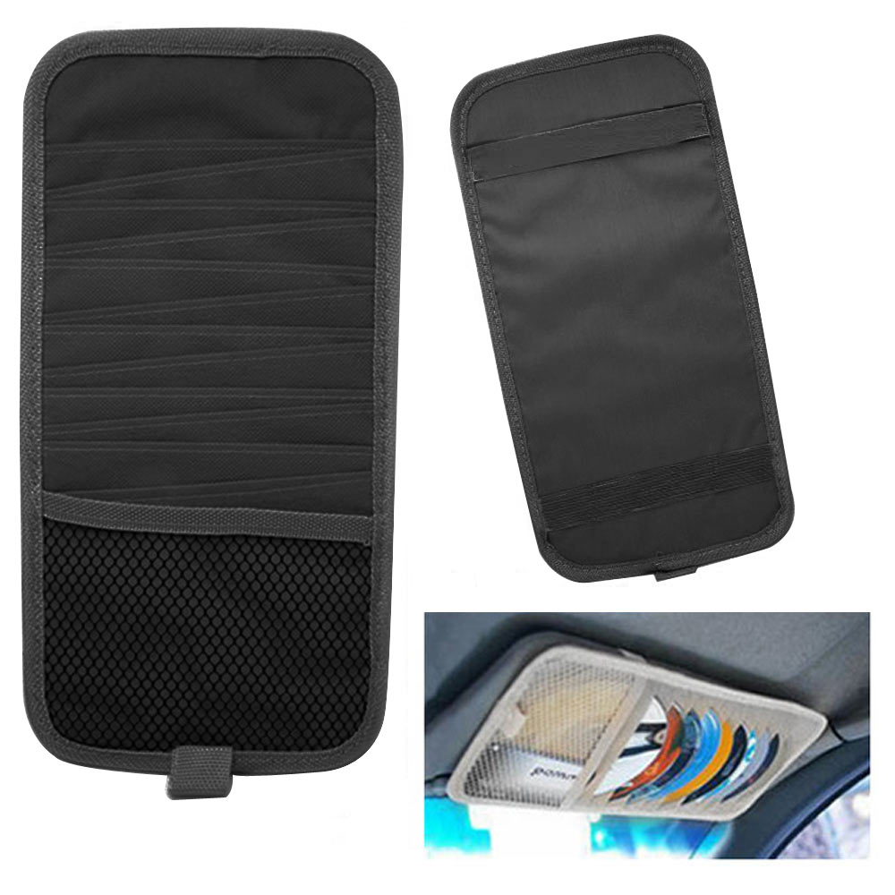 12 Disc Capacity CD Car Sun Visor Storage Dvd Holder Black Pocket Case Organizer 7795735124871