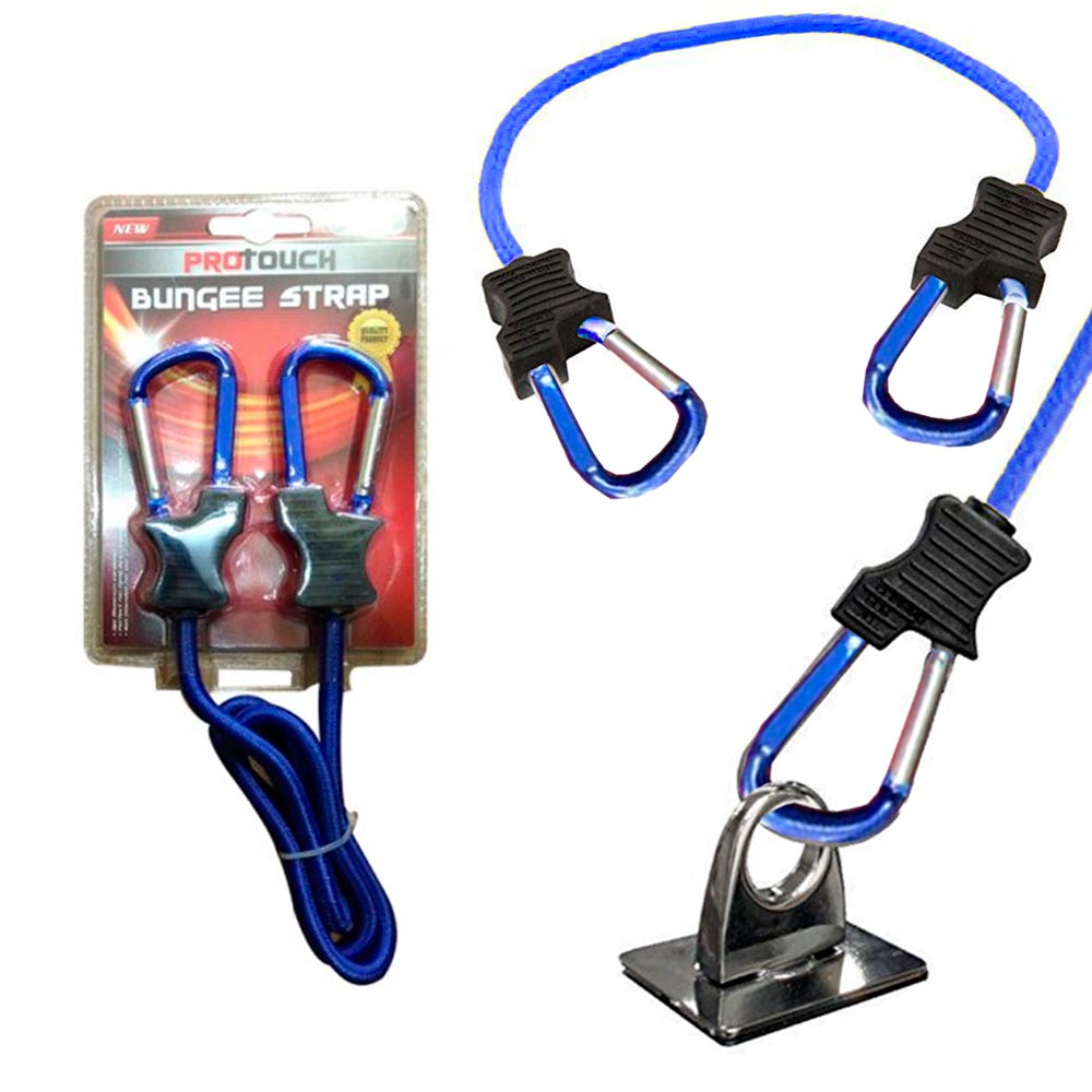 1 Pc Super Duty Bungee Strap Cord Tie Down Aluminum Carabiner Secure