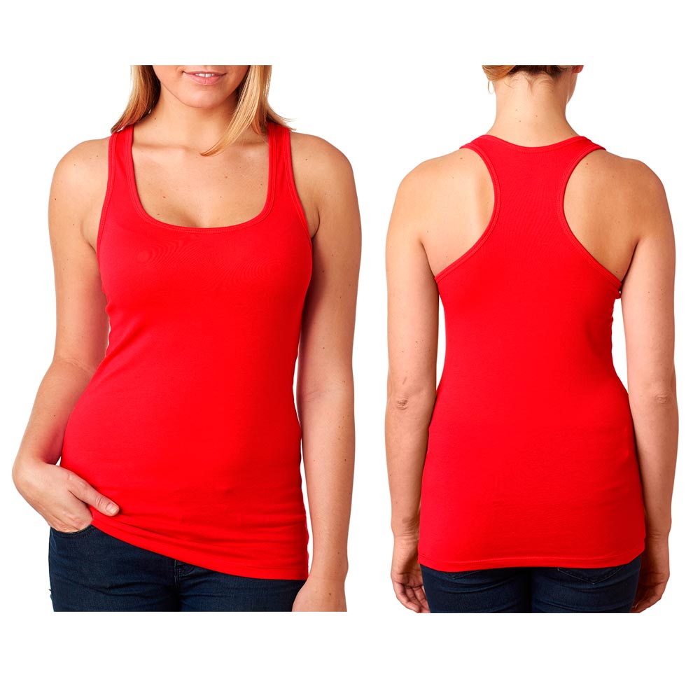 Womens Racerback Tank Top Cami Sleeveless Seamless Stretch Polyester Basic Solid eBay