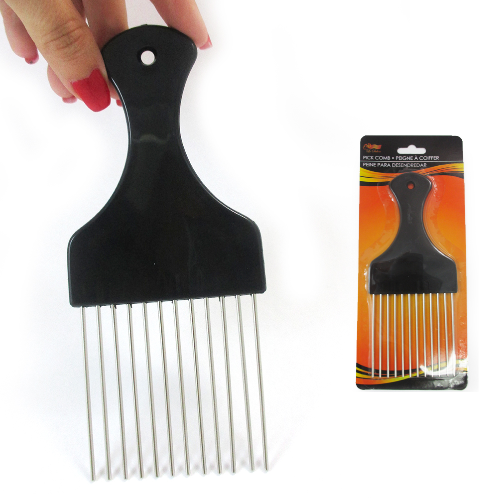 Detangle Metal Lift Hair Pick Piks Comb Wig Braid Hair Afro Man Tease