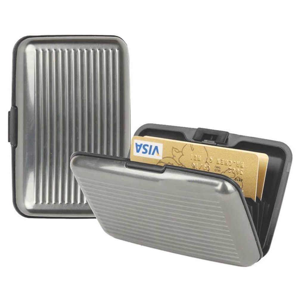 thumbnail image 2 of Slim RFID-Blocking Aluminum Wallet - Credit Card & ID Holder (4.3 X 2.8 Inches) 2 of 10