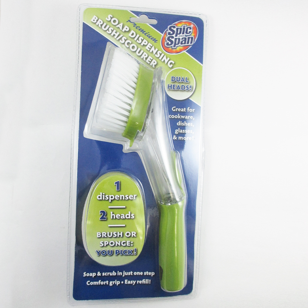 Soap Dispenser Brush Dish Scrubber Scrub Refill Washing Pots Pan