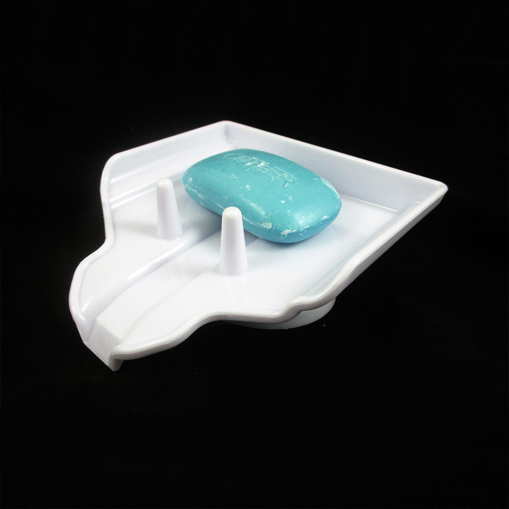 1 Soap Dish Saver Waterfall Drain Stop Mushy Soap Clean Dry Sink Caddy