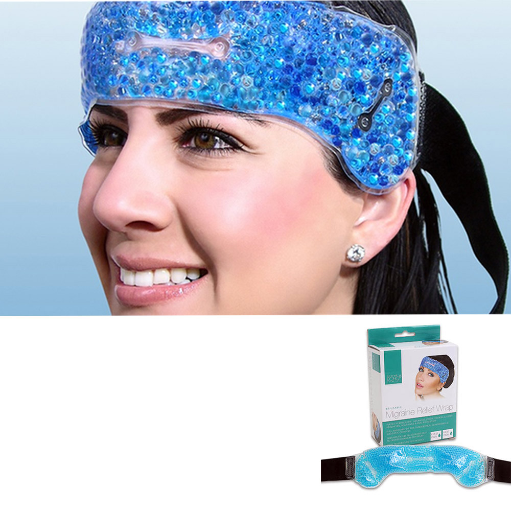 1 Migraine Relief Wrap Headache Pain Hot Cold Therapy Head Stress