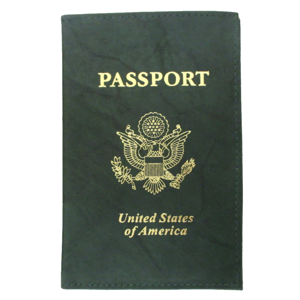 New Passport Book ID Holder Case Organizer Black Brown 