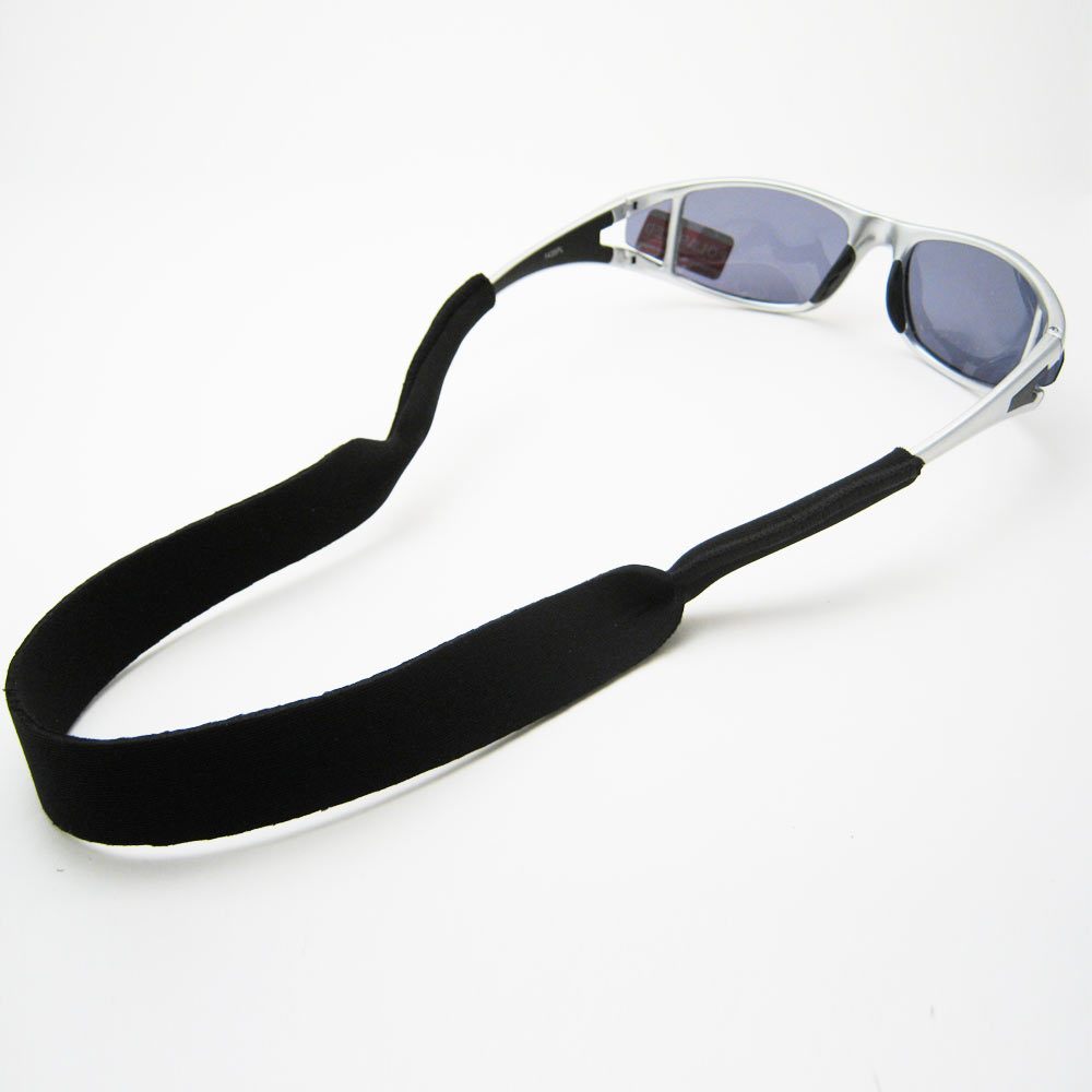 Trialife Eyeglass Sunglasses Lanyard Retainer Cord Glasses Strap Neoprene Band Black
