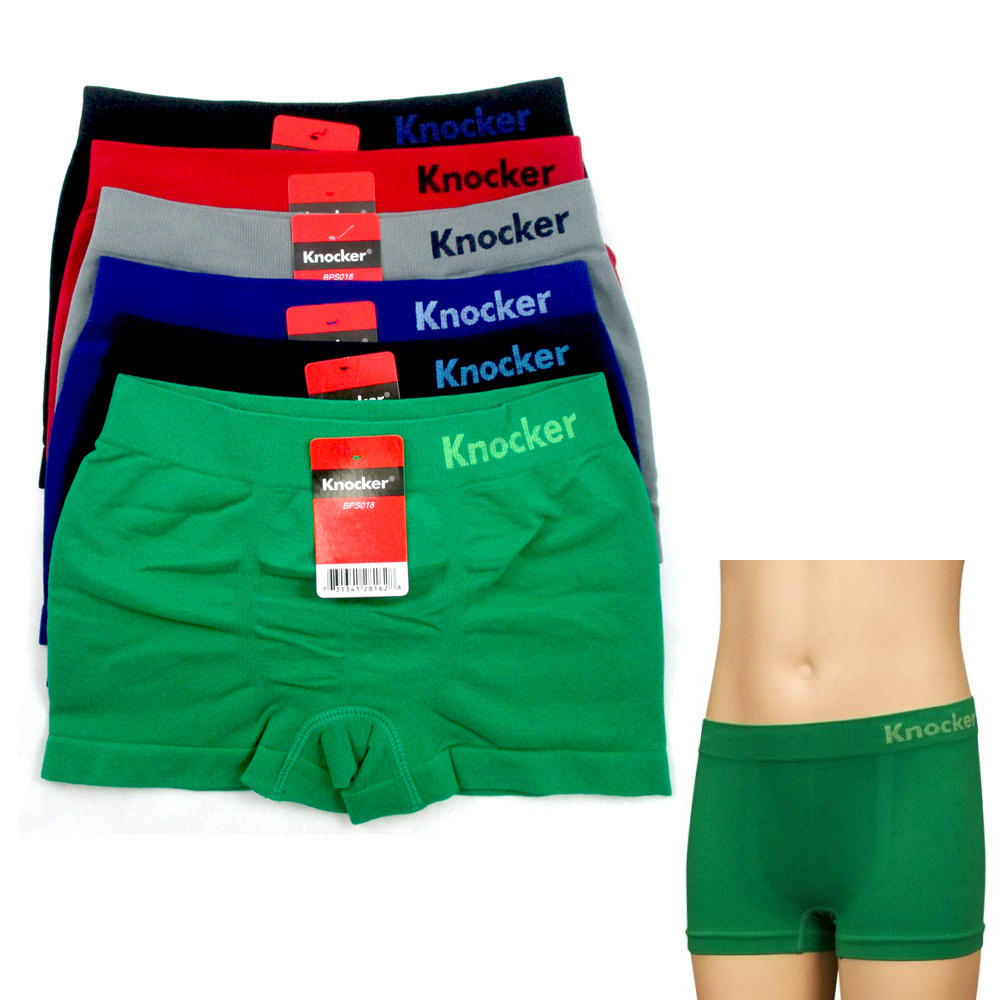 12 Pack Boy Seamless Solid Boxer Briefs Kids Spandex Underwear Soft Active S M L - Picture 8 of 8
