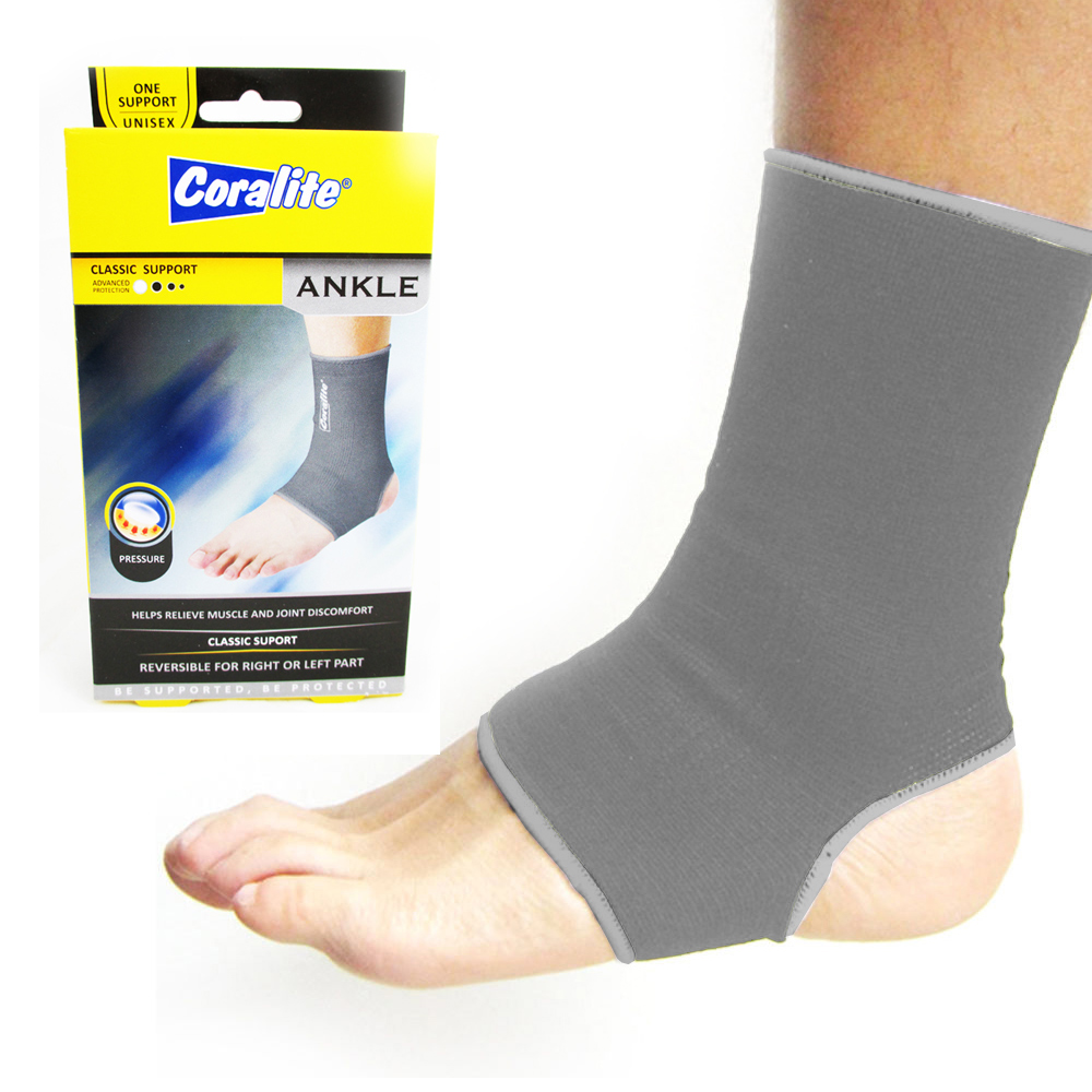 Ankle Support Brace Band Sports Gym Therapy Elastic Foot Compression ...