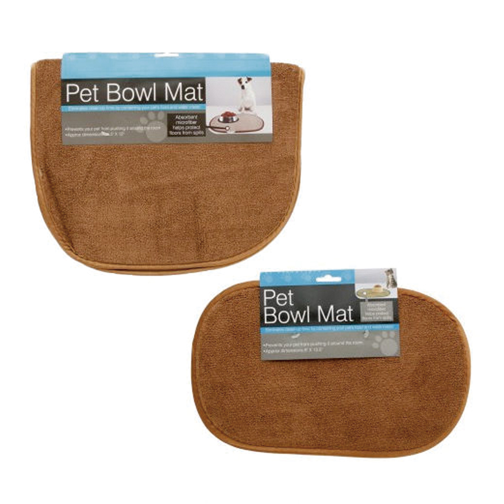 Large Microfiber Pet Bowl Mat Machine Washable Cushions 