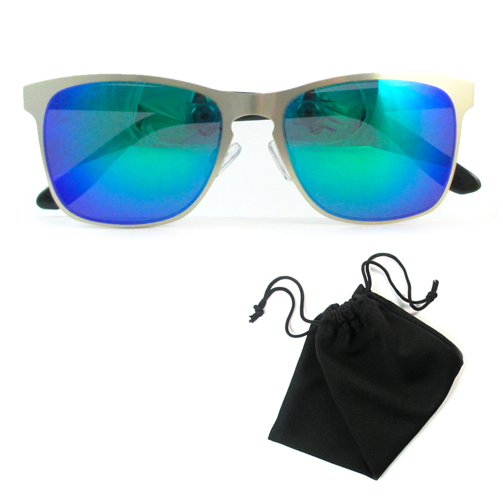 Retro Sport Brook Style Sunglasses Colored Mirror Lens Flat Matte Frame New 