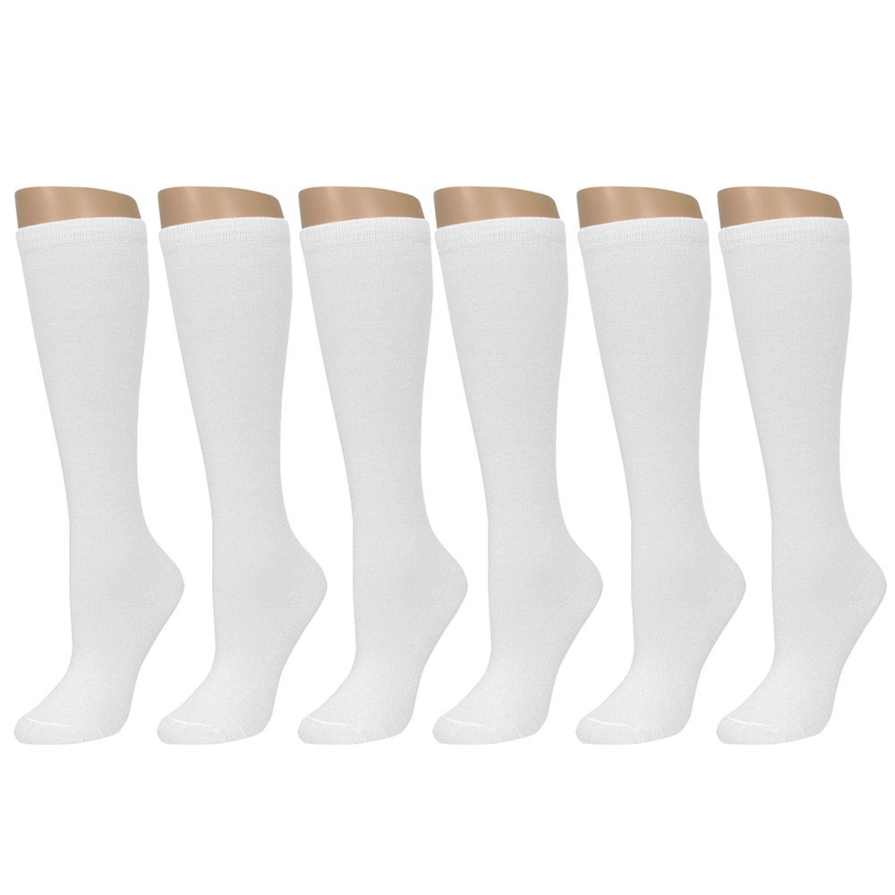 Knee High Socks School Girl Uniform Soccer Sport Women Girls White Size 9-11 6-8 - 第 22/25 張圖片